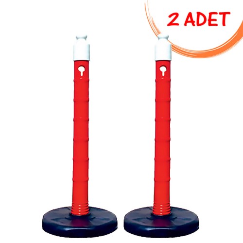Trafik Market Uyarı Dikme Dubası Dubalı Uyarı Dikmesi Plastik Dikme 80mm 110 cm 12418 DB (2 ADET)