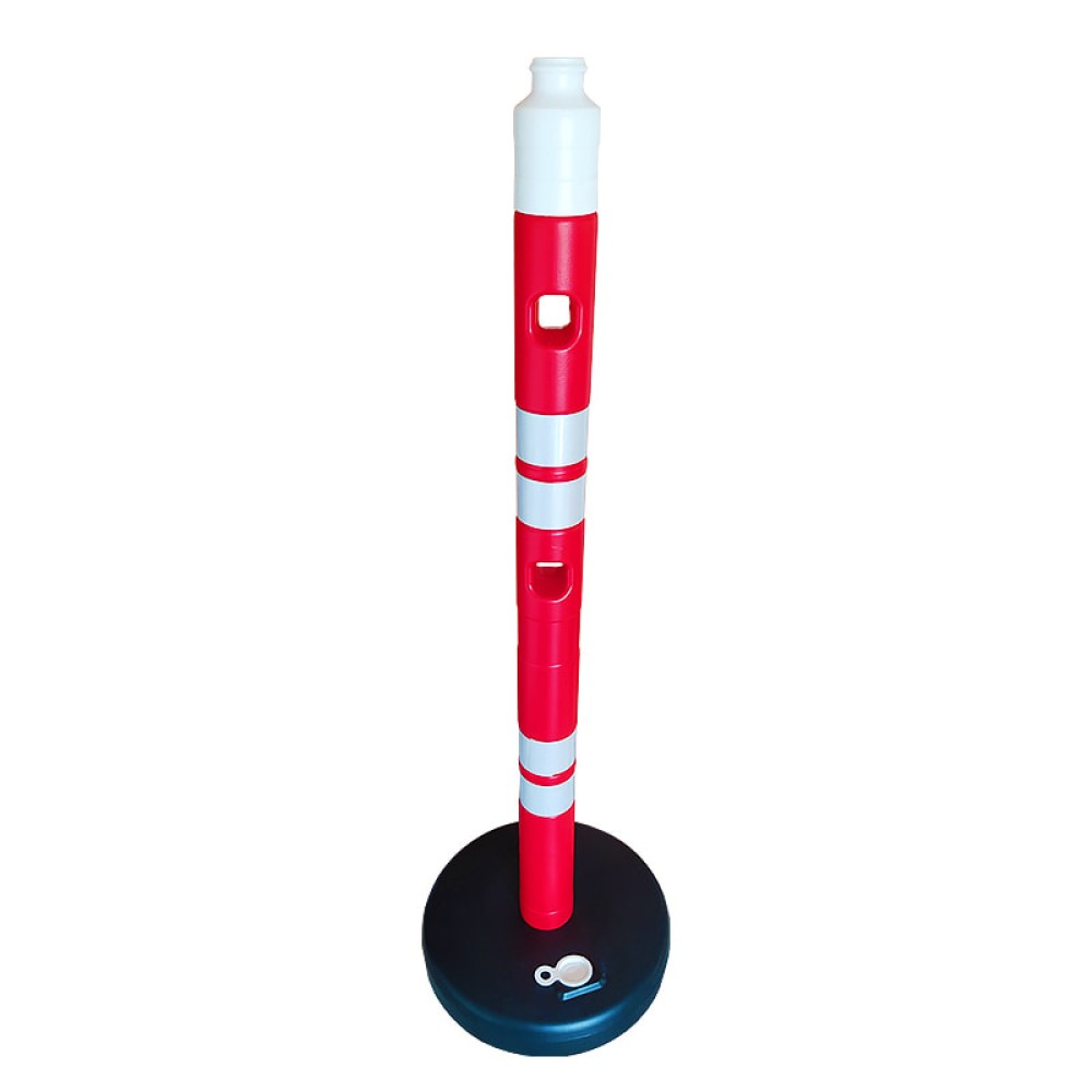 Pontoon Warning Post Weighted Plastic Warning Post 105 cm (10 PCS)