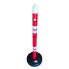 Pontoon Warning Post Weighted Plastic Warning Post 105 cm (5 PCS)