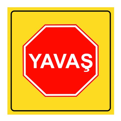 Yavaş Trafik Levhası İşareti Yol Yapım Bakım Onarım Trafik Tabelası Fiyatı TT-2