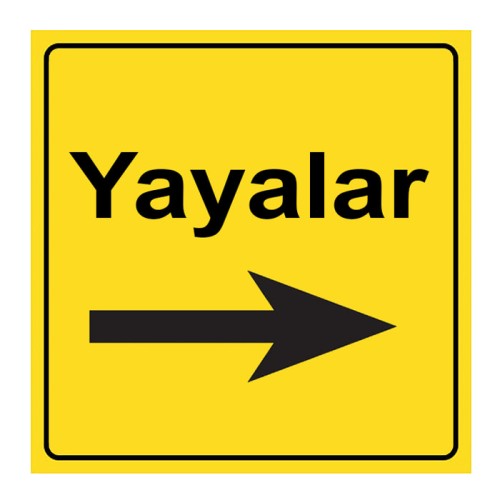 Pedestrian Direction Mandatory Right Direction Sign Traffic Sign YB-3a