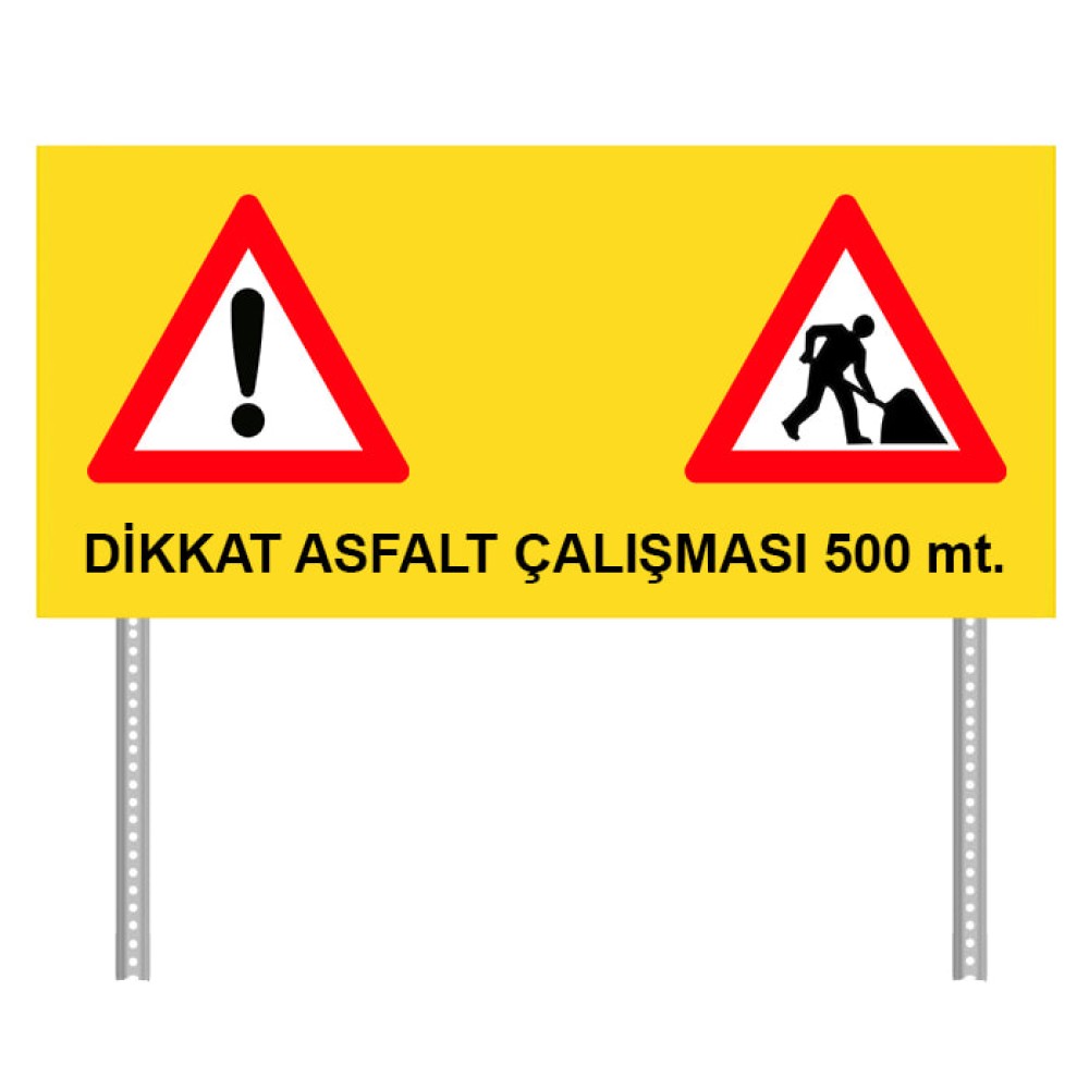 Asfalt Çalışması Dikkat Yol Çalışması Levhası İşareti Trafik Tabelası Fiyatı