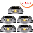 Solar Powered Solar Led Road Button Yellow (5 PCS)