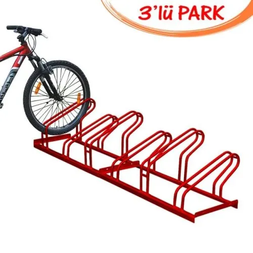 Bisiklet Park Alanı Bisiklet Park Yeri Sistemleri Demiri Park Ayağı Fiyatı 3'lü 40x100 cm