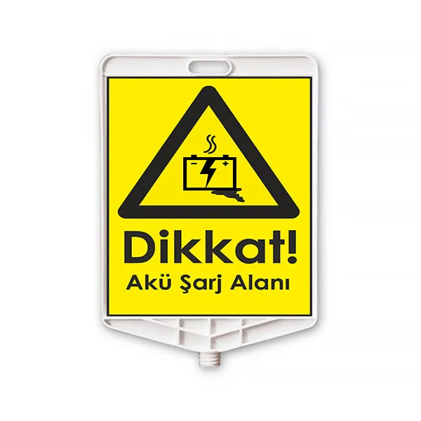 Akü Şarj Alanı Uyarı Levhaları Plastik Akü Uyarı Levhası Tabelası Fiyatı