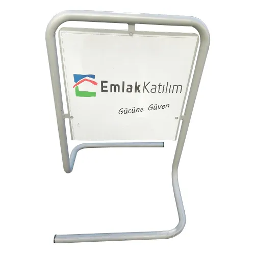 Kaldırım Reklam Tabelası Metal Dış Mekan Reklam Paneli 75 cm