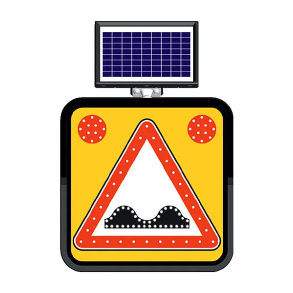 Kasisli Yol Trafik İşareti Güneş Enerjili Ledli Solar Trafik Levhası Tabelası