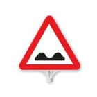 Triangle Plastic Speed Bumpy Road Traffic Warning Sign Triangle Plastic Speed Bumpy Road Traffic Warning Sign