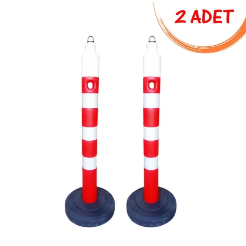 Yol Dikmeleri Plastik Ağırlıklı Yol Dikme Trafik Dubalı Uyarı Dikmesi Fiyatı 120 cm (2 ADET)