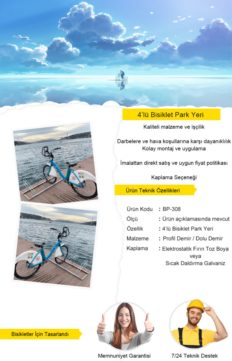 4 lü bisiklet park yeri