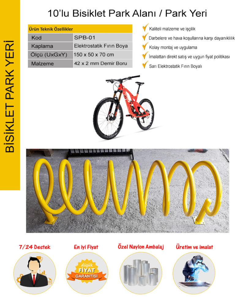 10 lu bisiklet park yeri