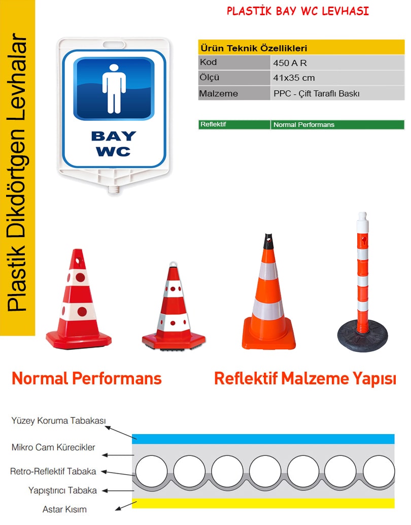 bay wc levhası