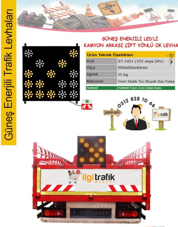kamyon arkası levha