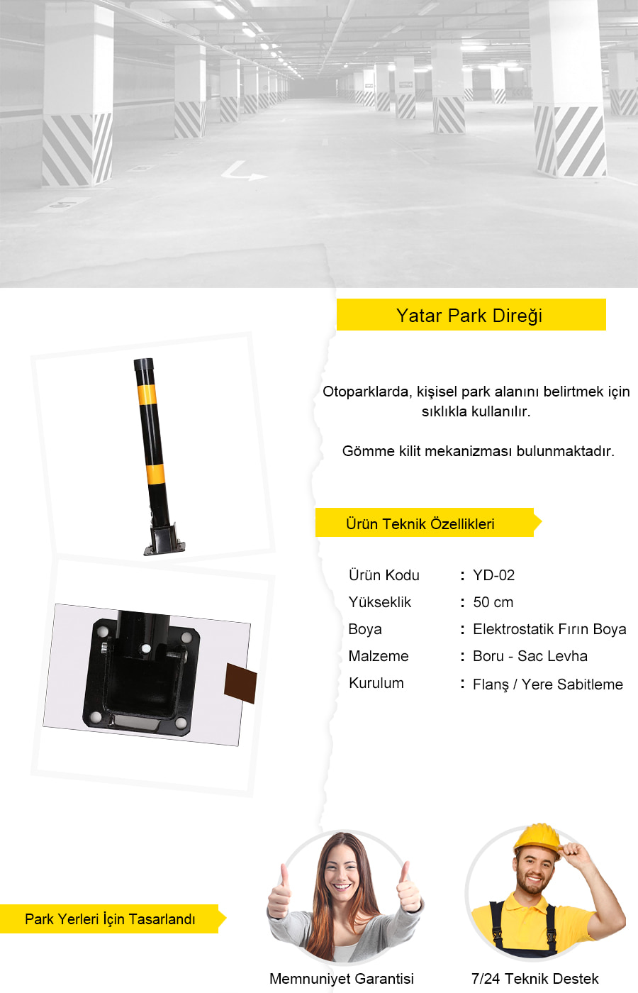 araç park yeri demiri