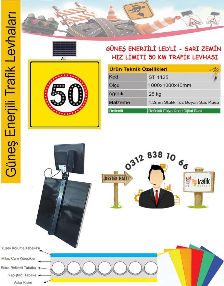 hız sınırı 50 tabelası