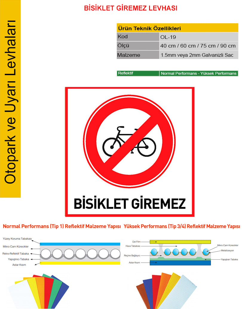 bisiklet giremez