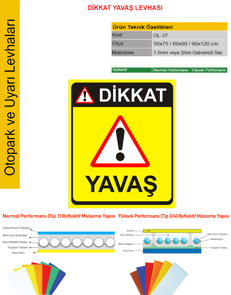 yavaş tabelası