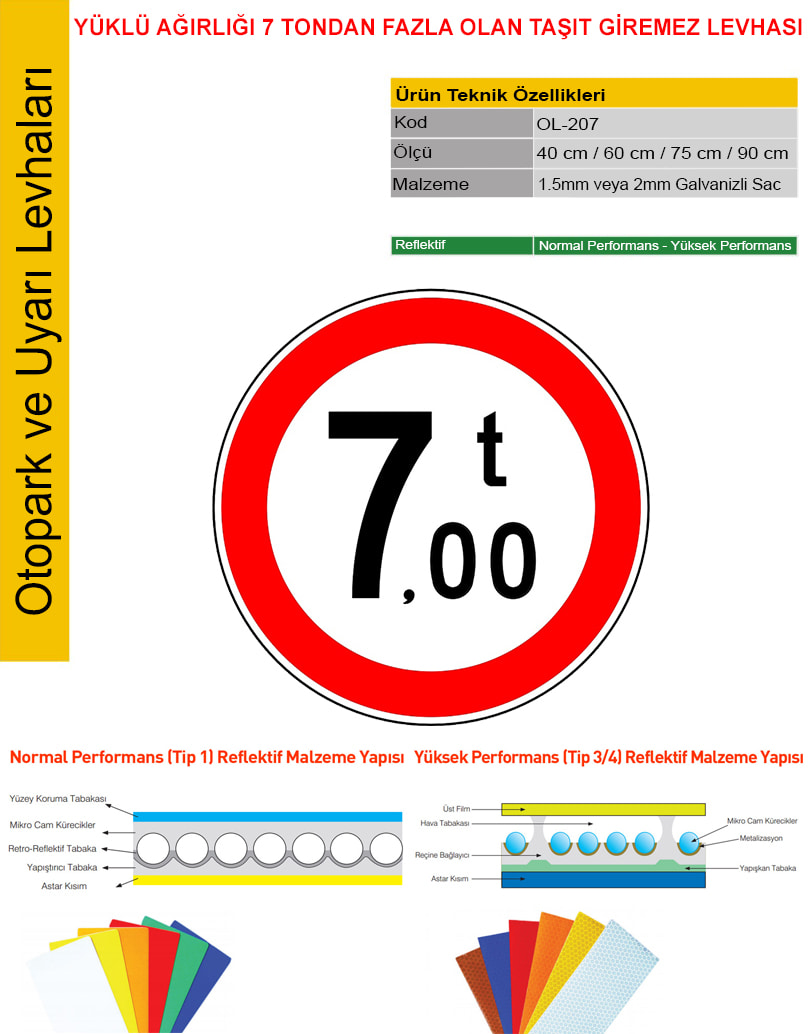 yüklü ağırlığı 6 tondan fazla olan taşıt giremez
