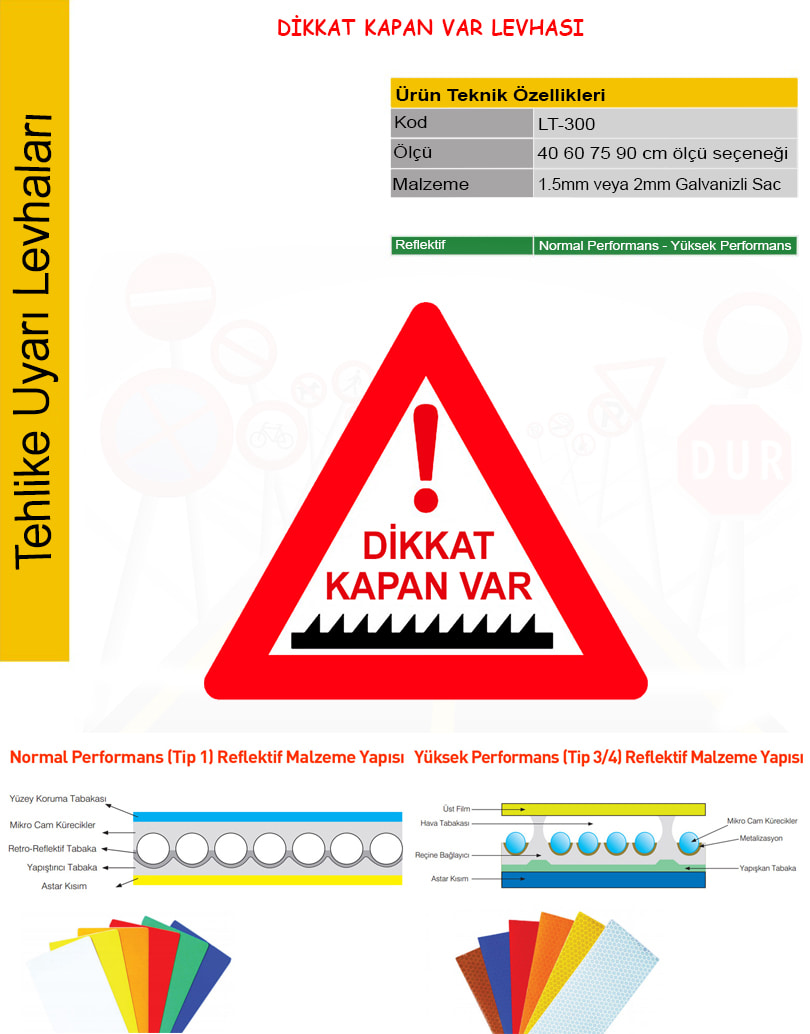 dikkat kapan var levhası