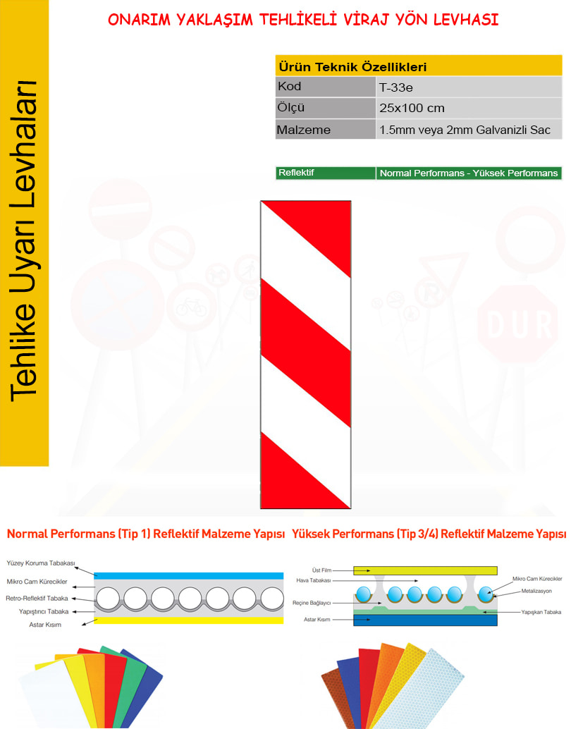 onarım yaklaşım levhası sol sağ