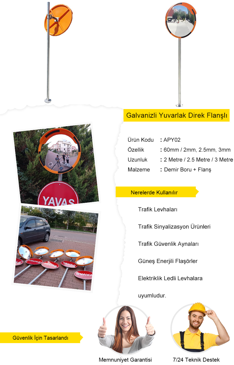 trafik levha direği imalatı