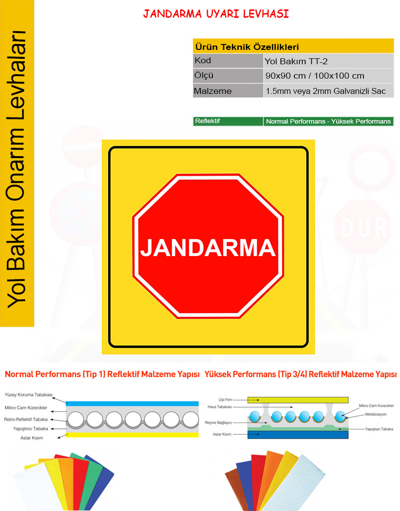 jandarma trafik levhası