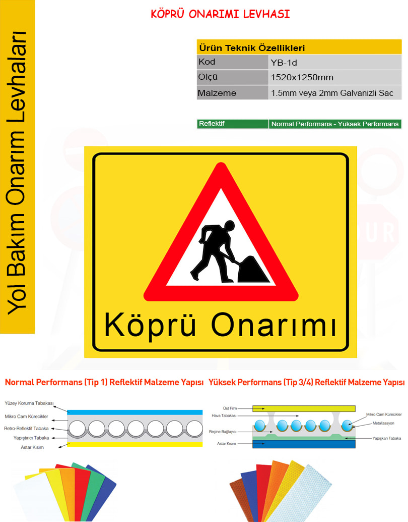 köprü onarımı tabelası