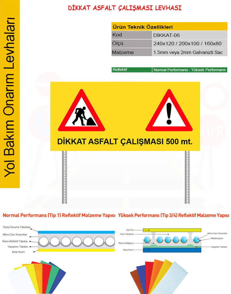 yol tabelası fiyatları