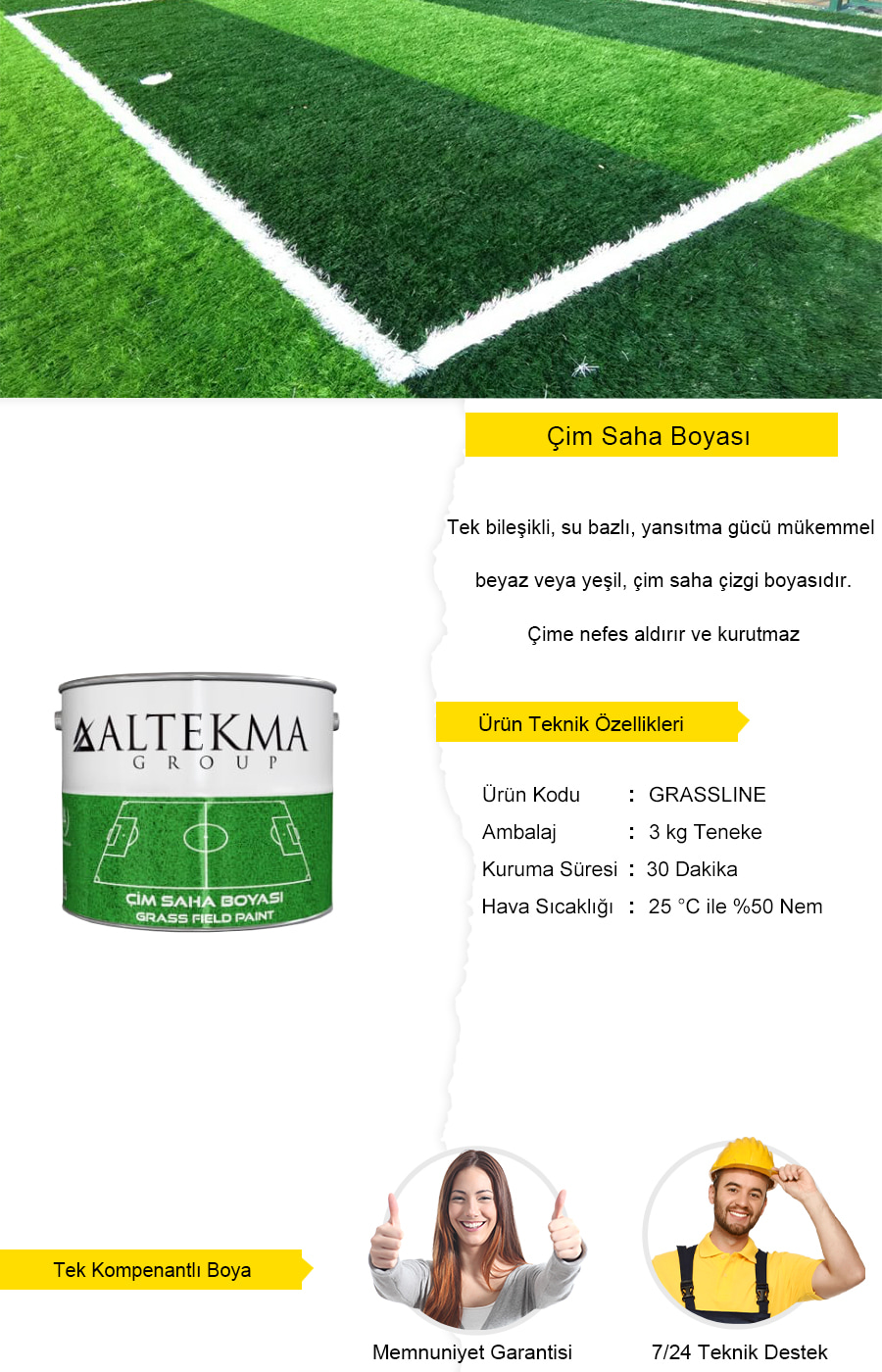 çim boyası beyaz