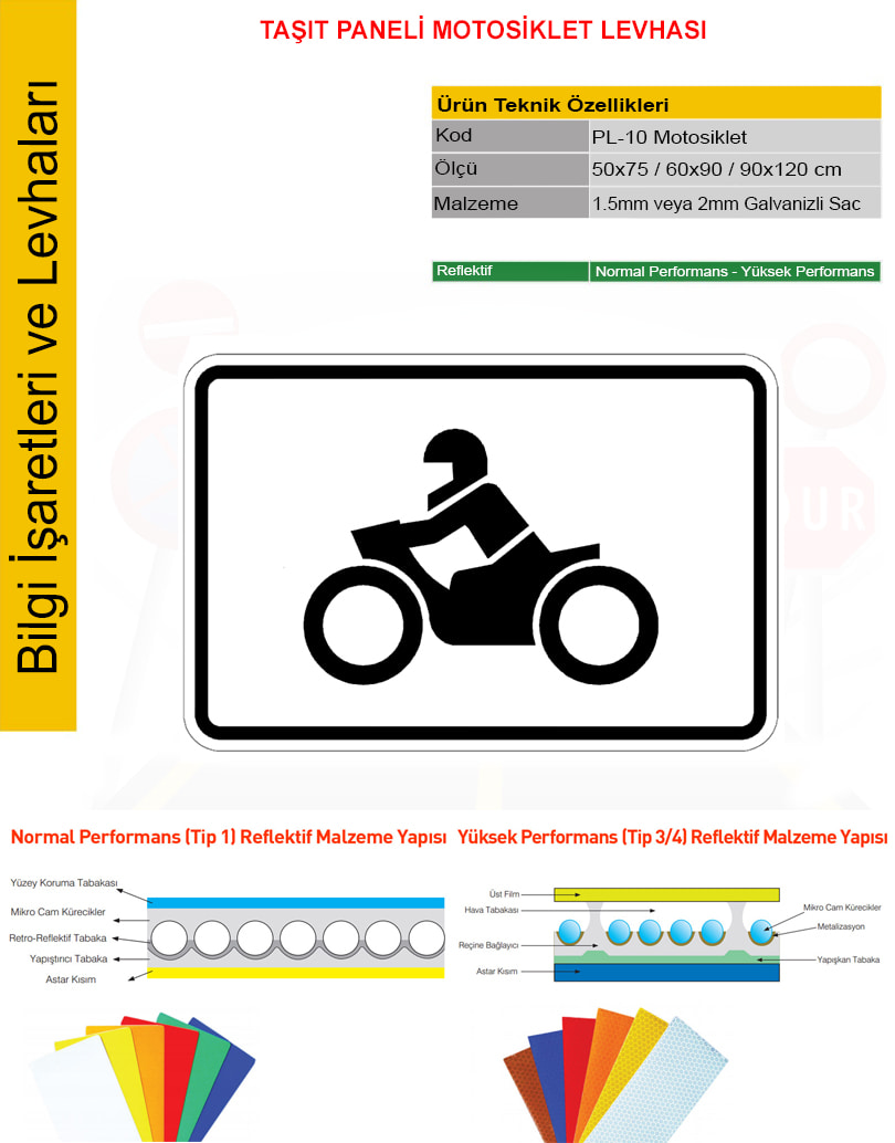 motosiklet tabelası